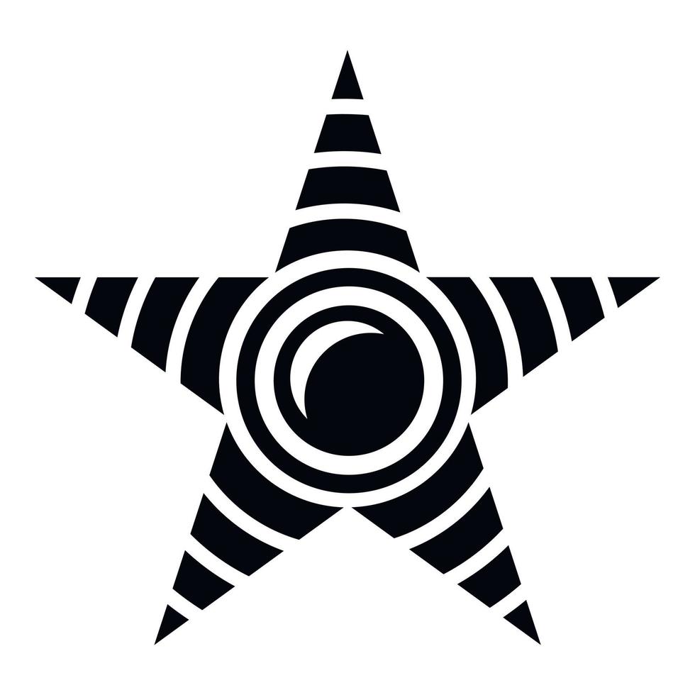icono de luna estrella, estilo simple vector
