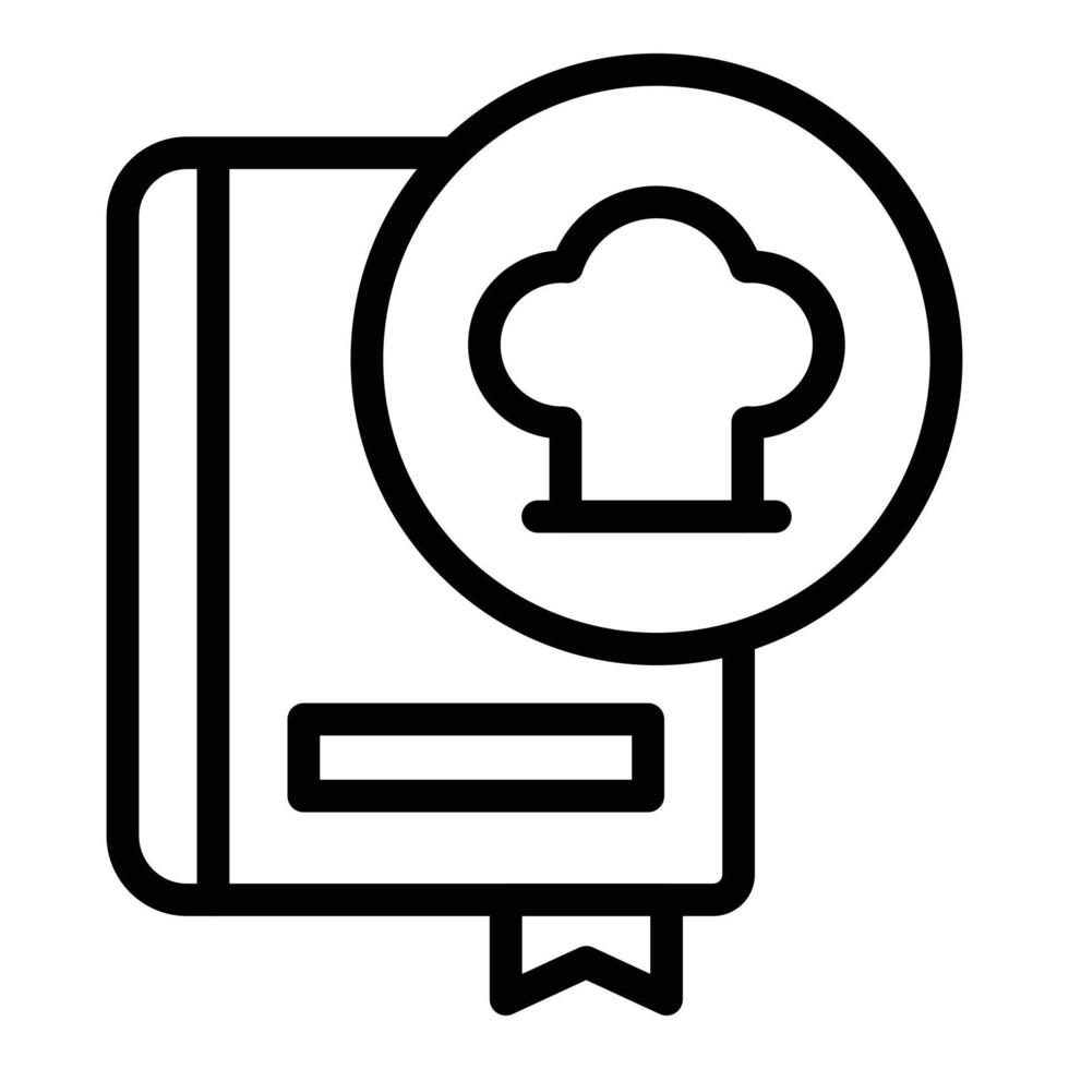 vector de contorno de icono de menú de comida en línea. orden de entrega