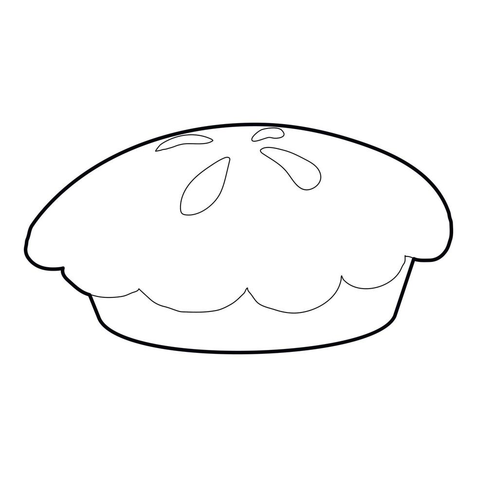 Loaf icon, outline style vector