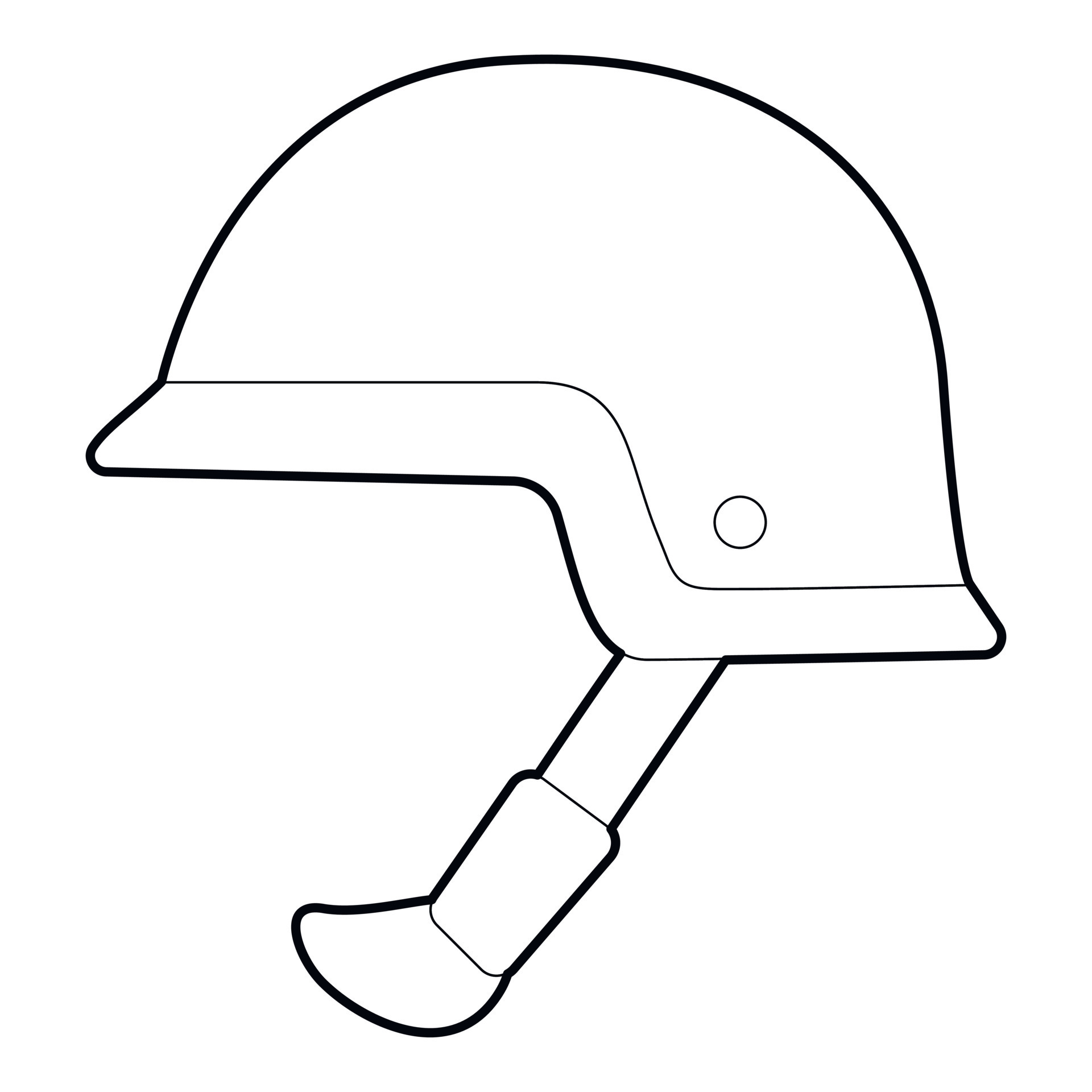 Soldier helmet icon, outline style 15212172 Vector Art at Vecteezy