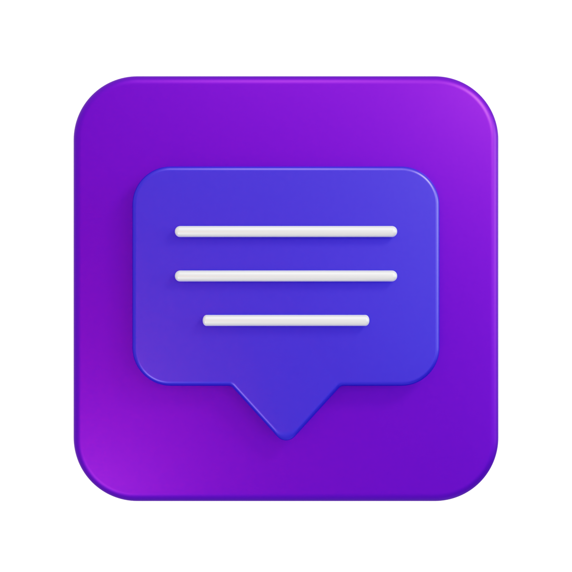 Message Icon 3d Illustration 15212212 Png