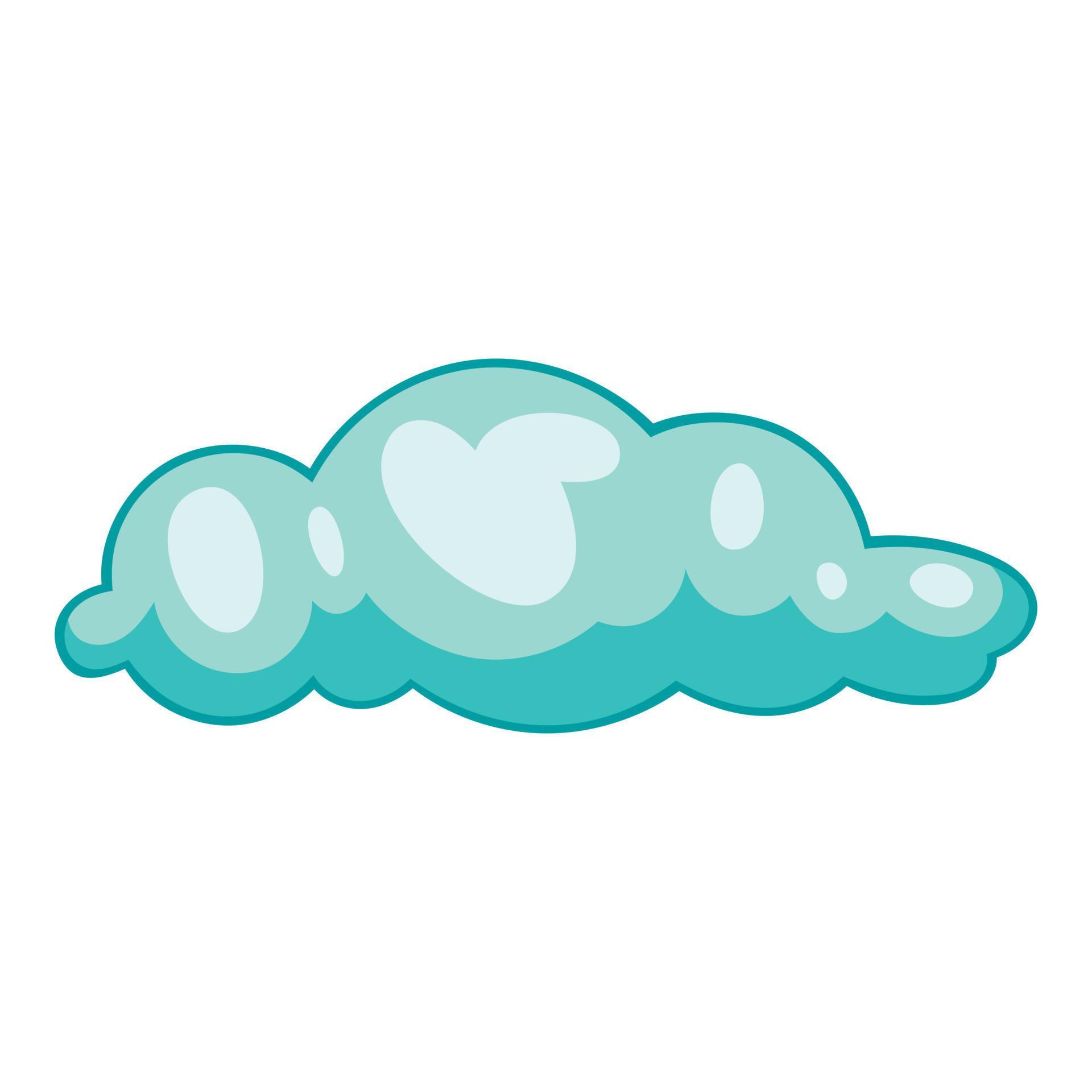 Sleet cloud icon, cartoon style 15212521 Vector Art at Vecteezy