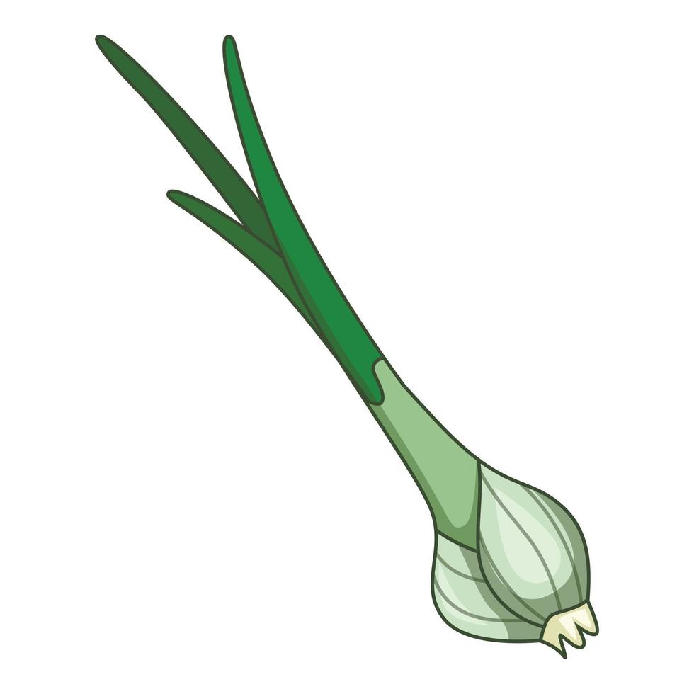 Onion icon, cartoon style vector