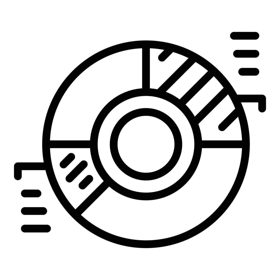 Business trend icon outline vector. Seo information vector