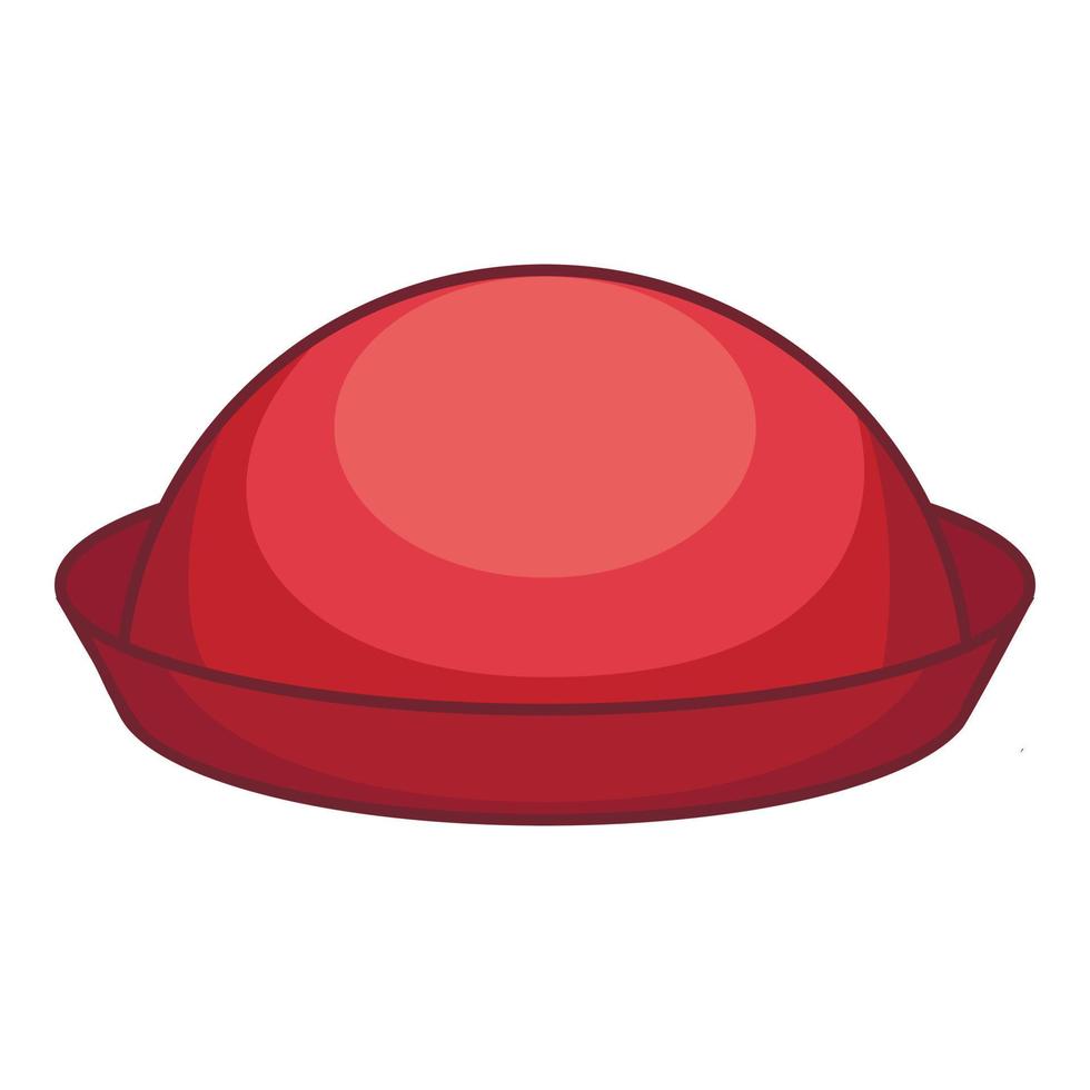 Bowler icon, cartoon style vector