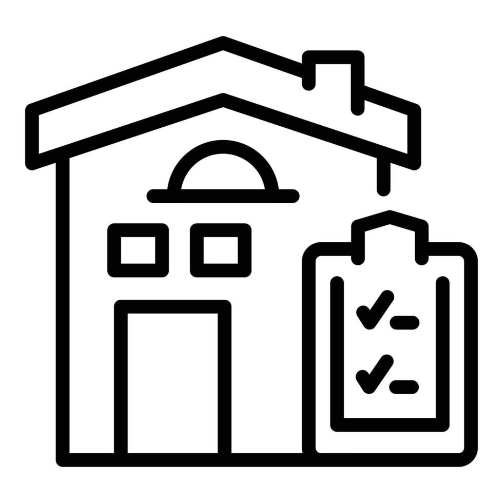 House credit icon outline vector. Loan payment vector