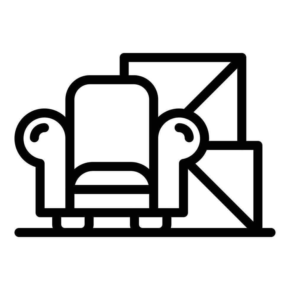 Furniture delivery icon outline vector. House relocation 15212971