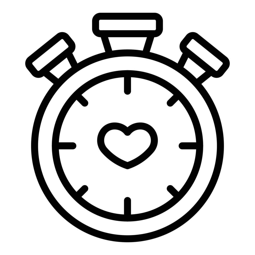 Stopwatch care icon outline vector. Company service vector