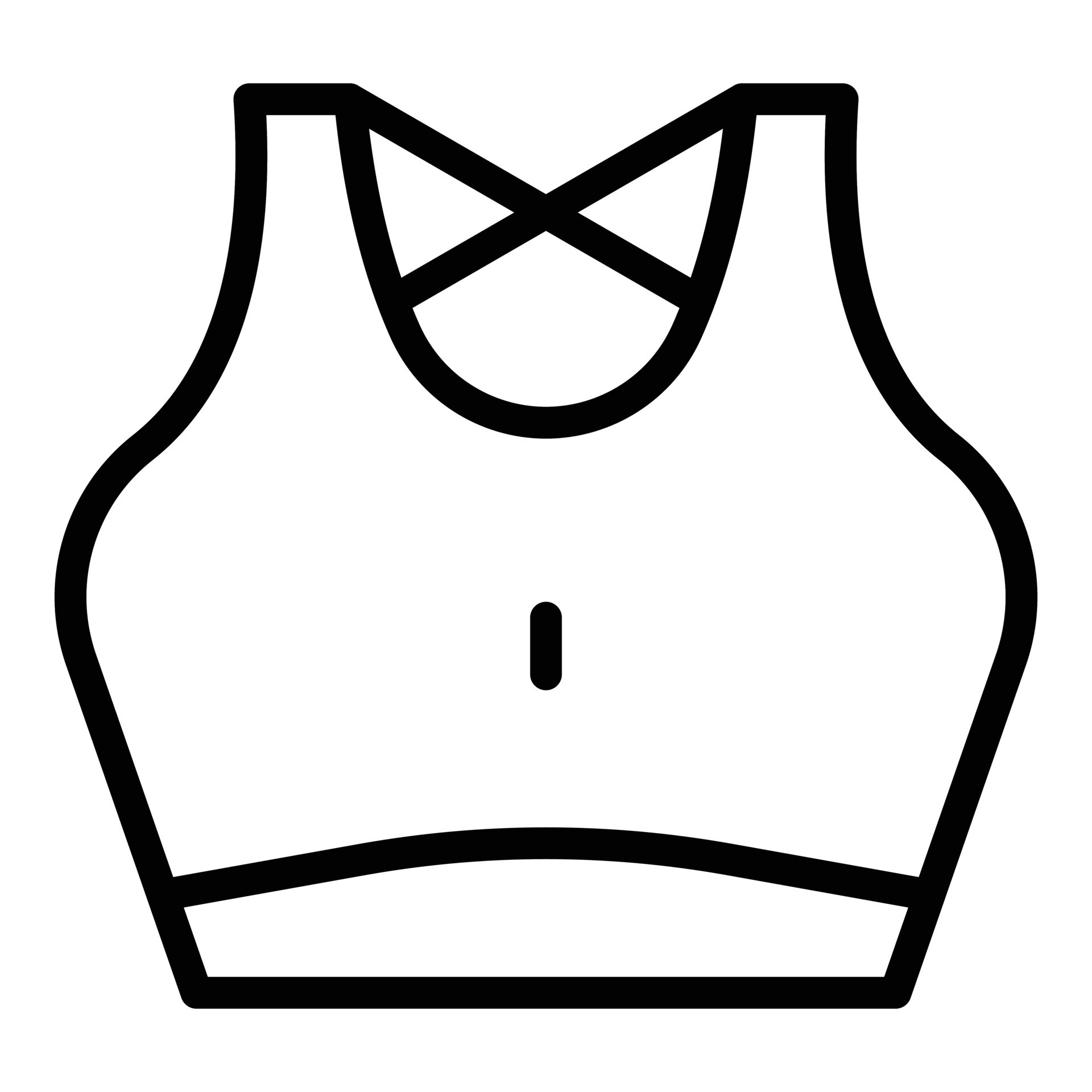 Sport bra icon outline vector. Fashion gym 15213112 Vector Art at Vecteezy