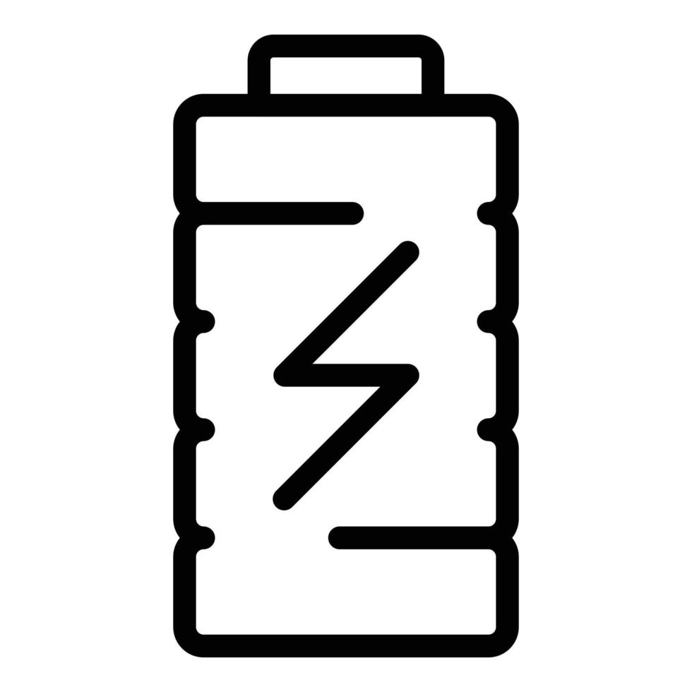 Battery equipment icon outline vector. Electric level vector