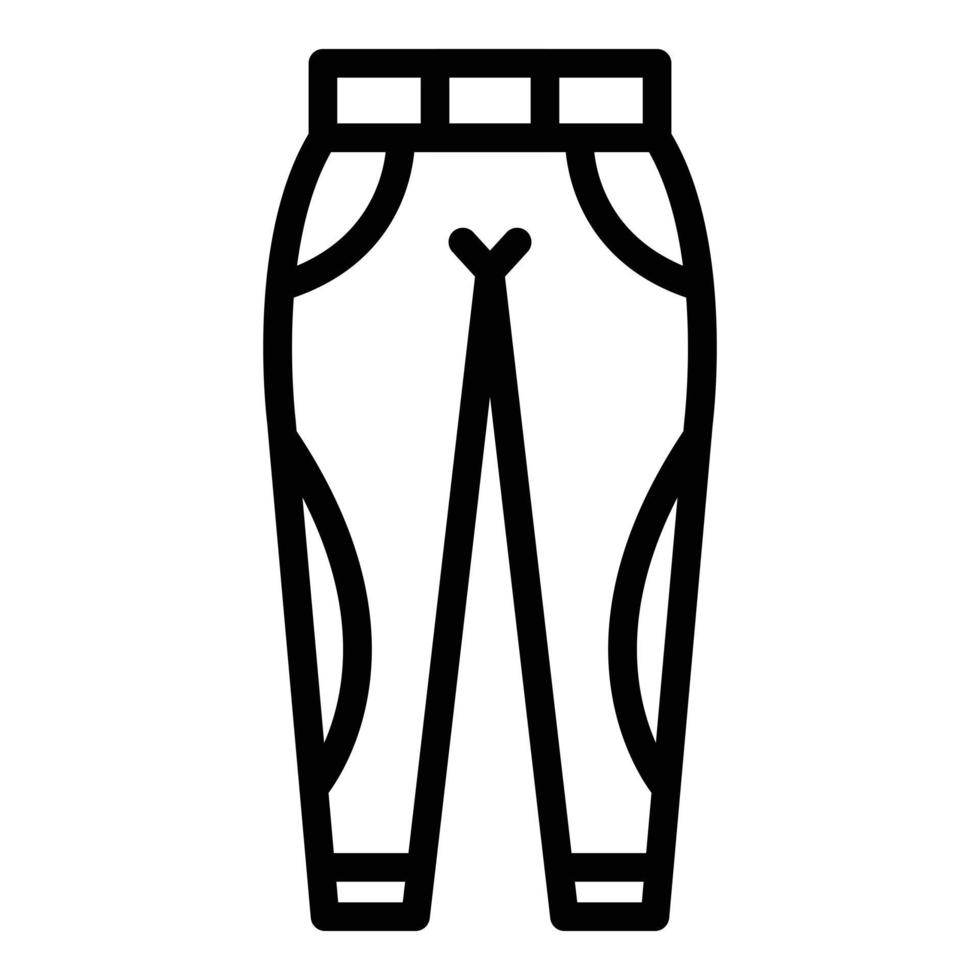 Fitness pants icon outline vector. Fashion workout vector