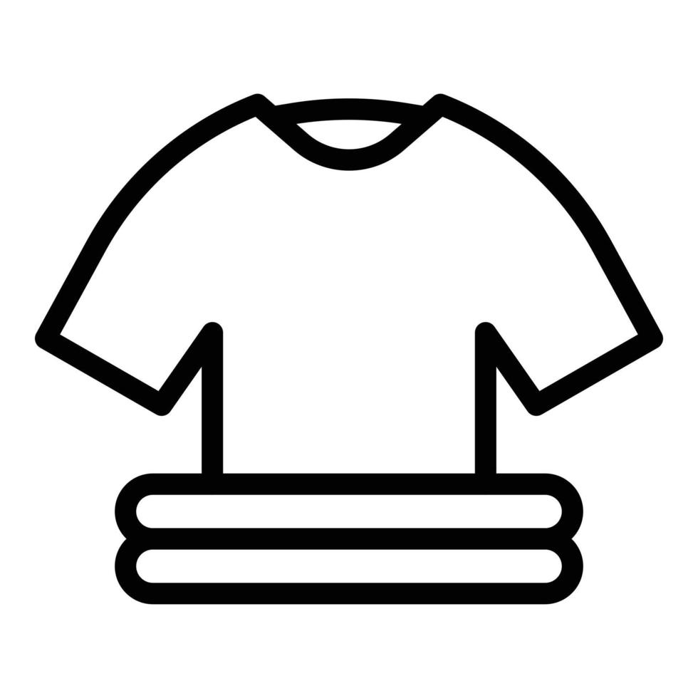 Cloth stack icon outline vector. Pile laundry vector