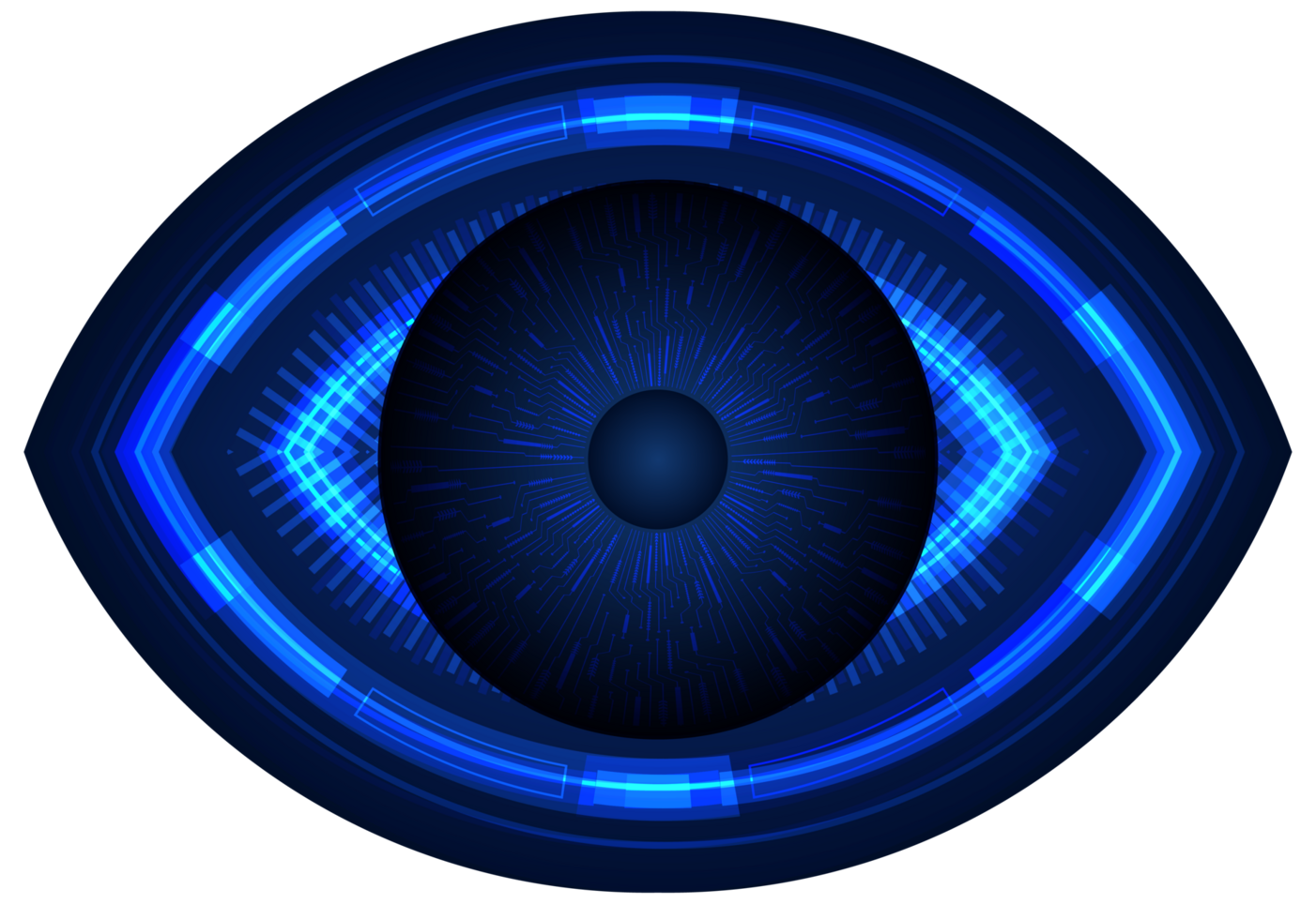 recorte de ojo de tecnología moderna png