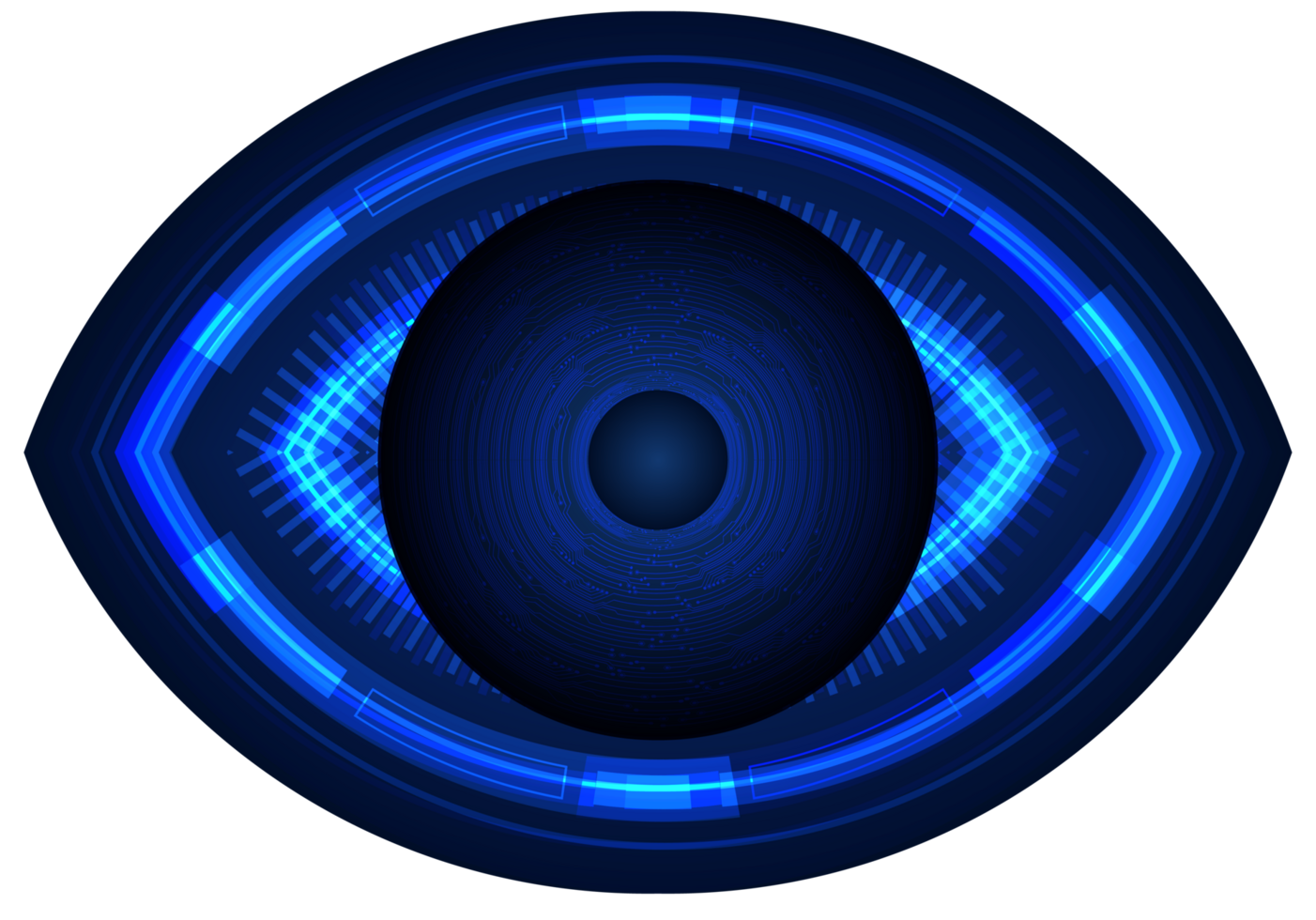 recorte de ojo de tecnología moderna png