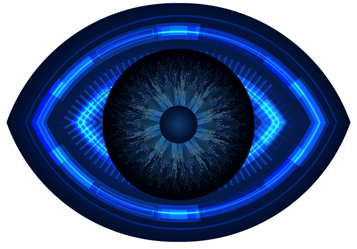 recorte de ojo de tecnología moderna png