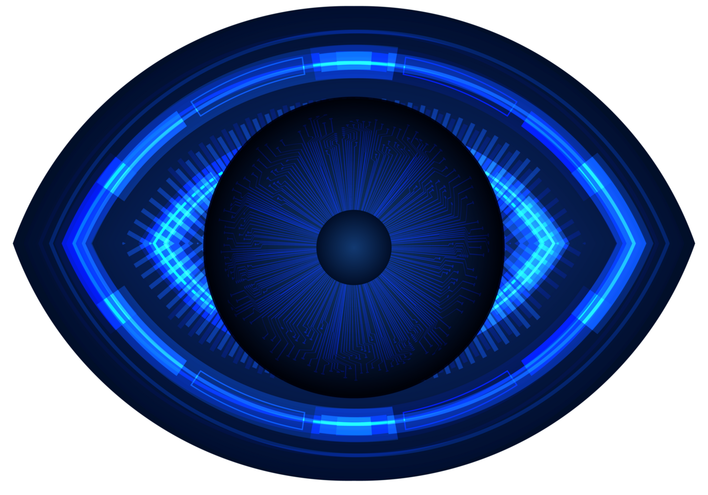 recorte de ojo de tecnología moderna png