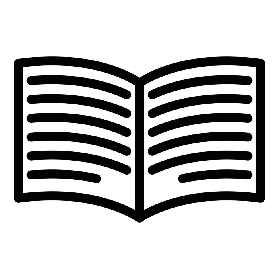 Digital book innovation icon outline vector. Online study vector