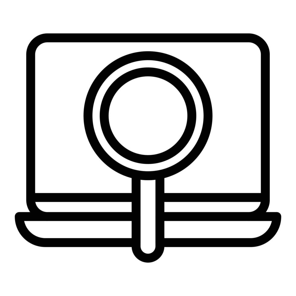 Search online user icon outline vector. Register login vector