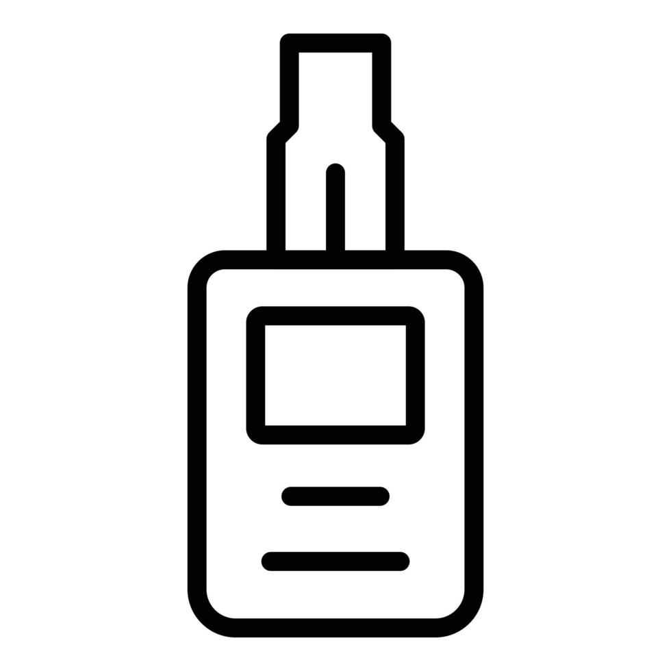 Remote control car alarm icon outline vector. Auto system vector