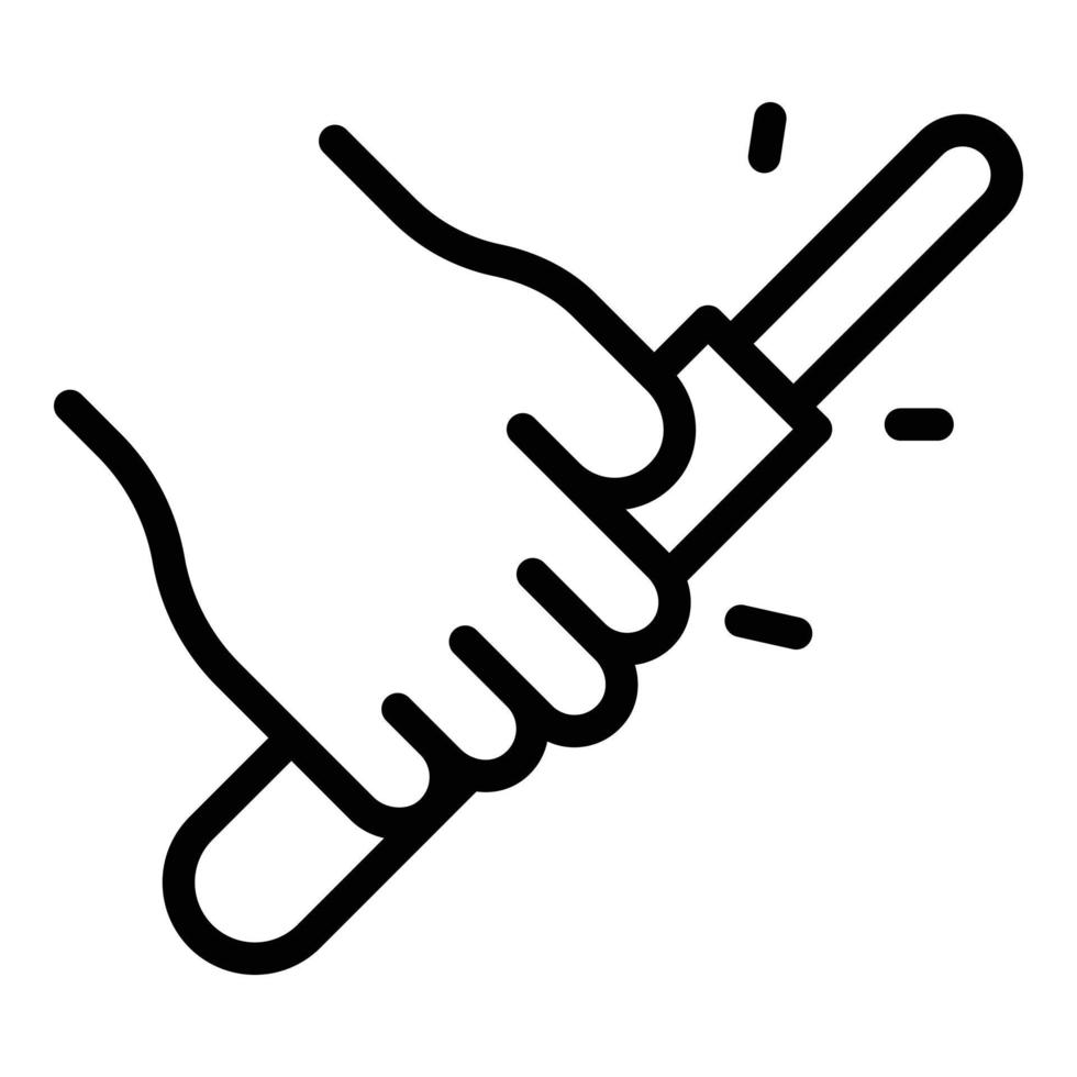 School abuse icon outline vector. Bad children vector