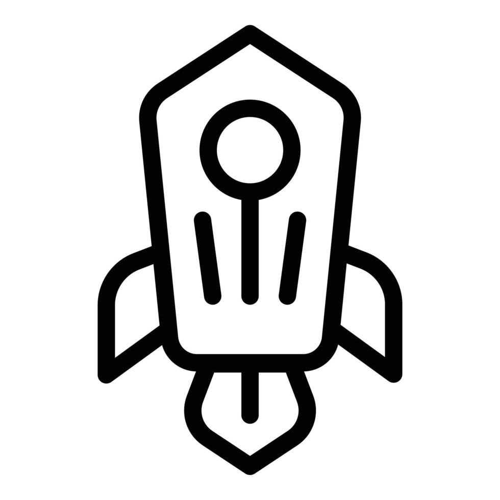 Startup job icon outline vector. Team post vector
