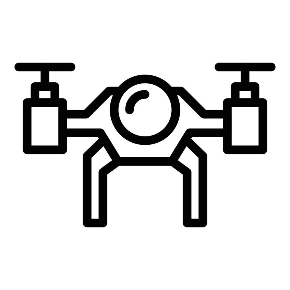 New drone icon outline vector. City air vector