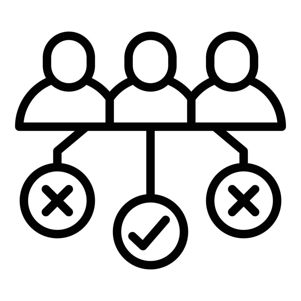Support stress icon outline vector. Skills therapy vector