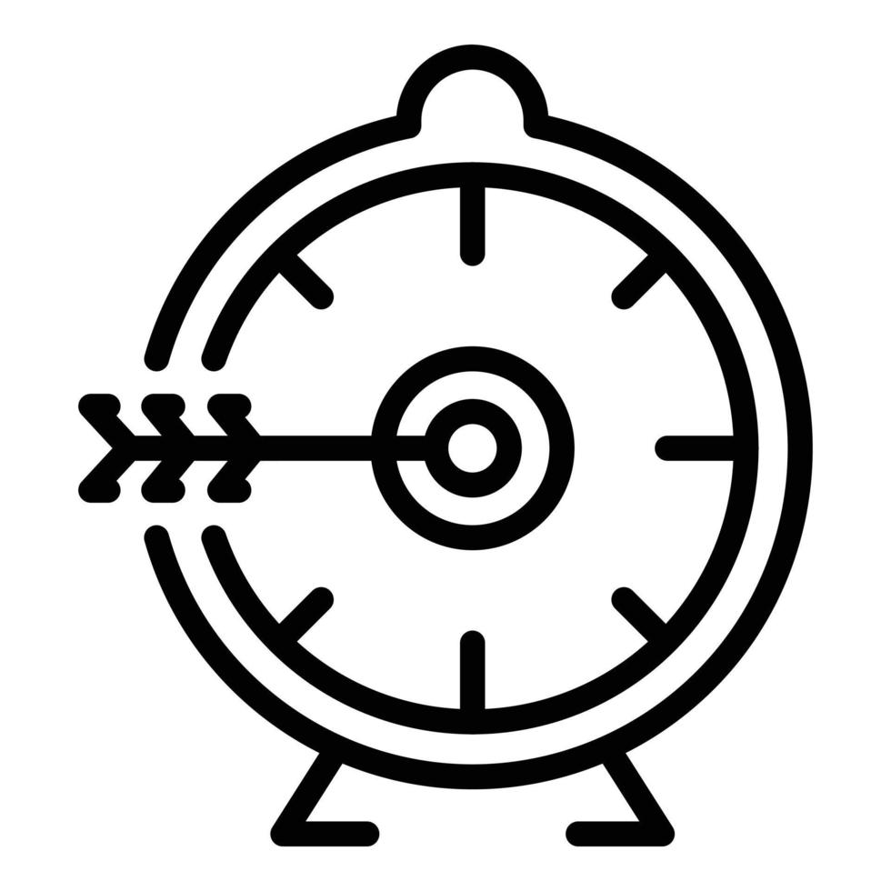 Time skills icon outline vector. Stress support vector