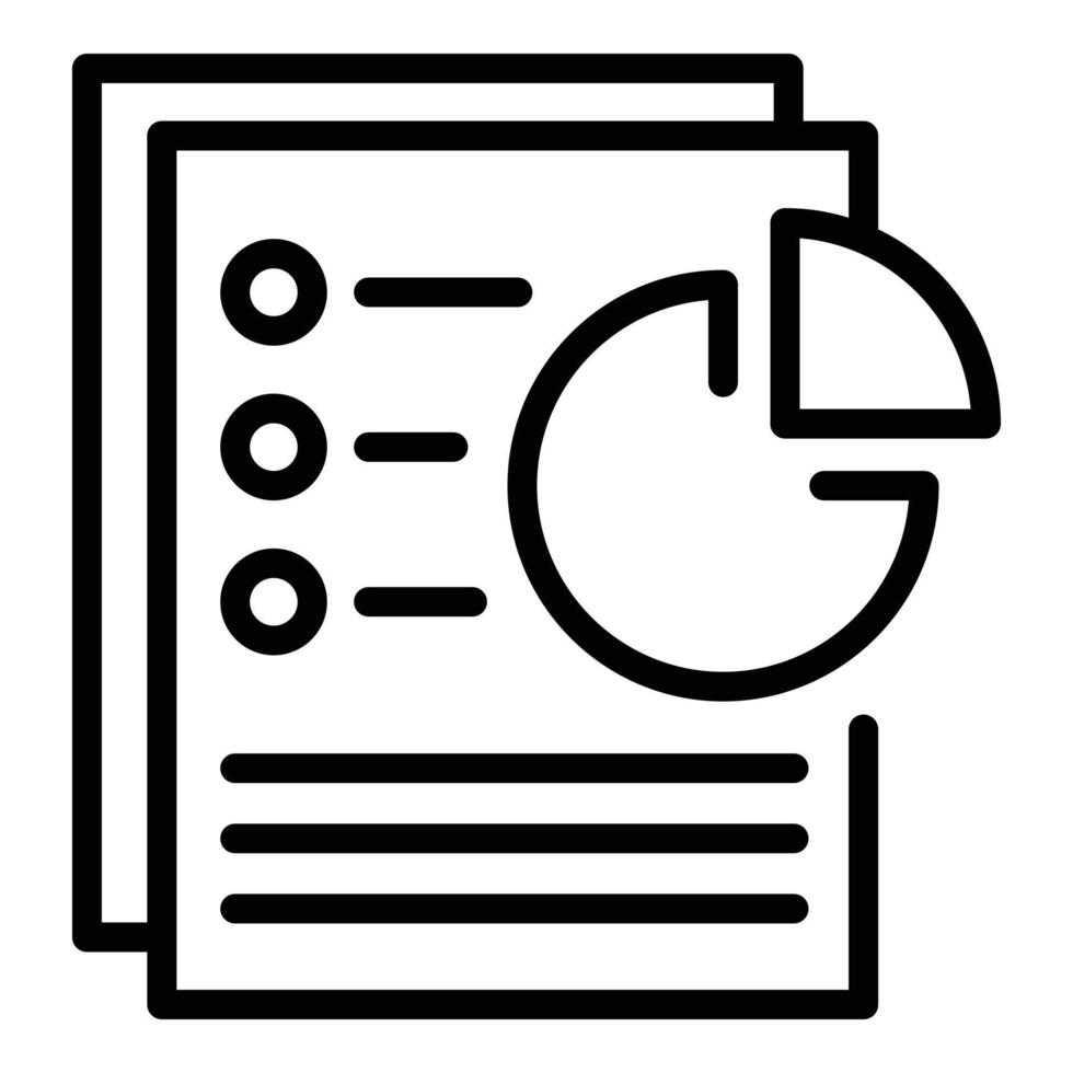 Manager document icon outline vector. Archive information vector