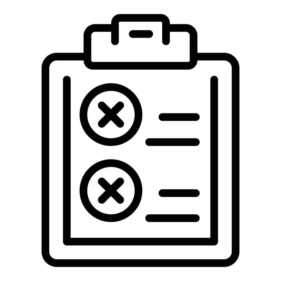 Clipboard control icon outline vector. Safety product vector