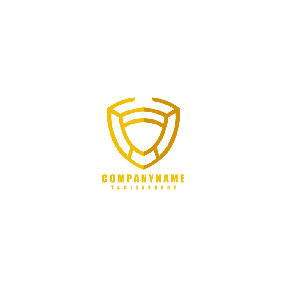 Shield logo design premium concept. Elegant and luxury style. png