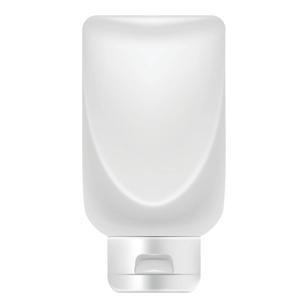 Big creme tube icon, realistic style vector