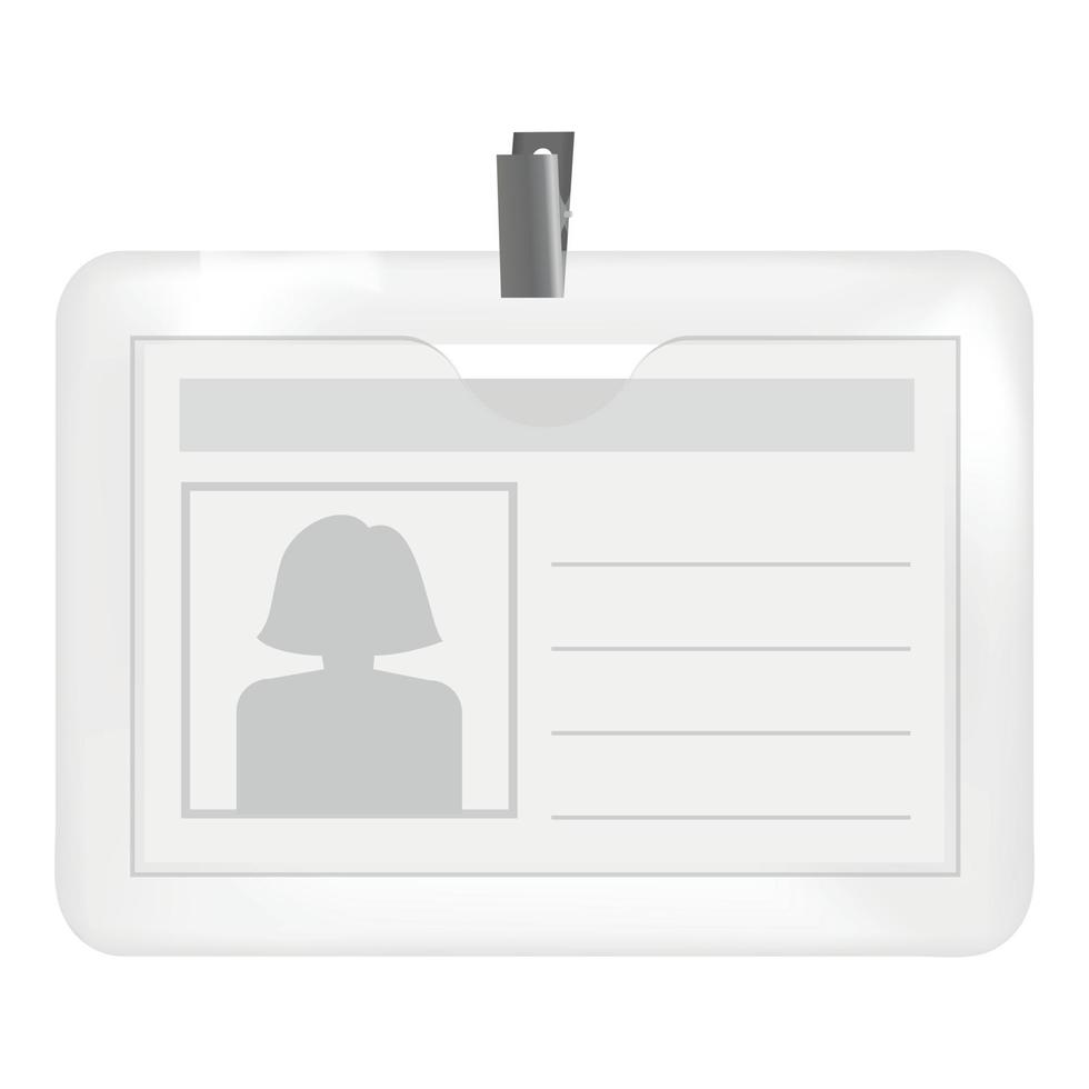 Badge with a silhouette of a woman mockup vector