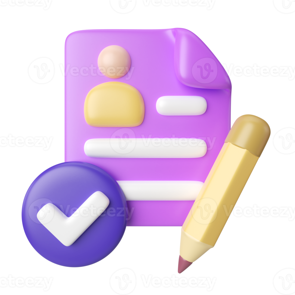 Applicant 3D Illustration Icon png