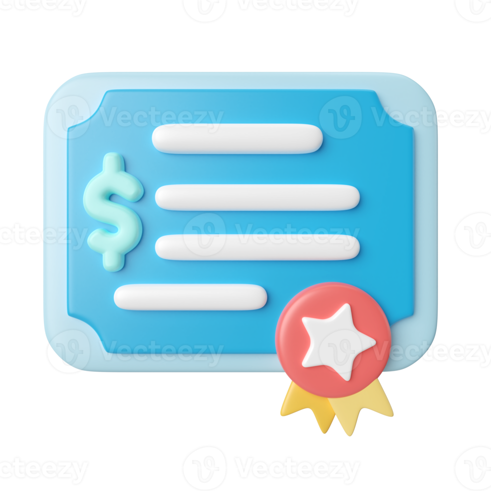 Shares 3D Illustration Icon png