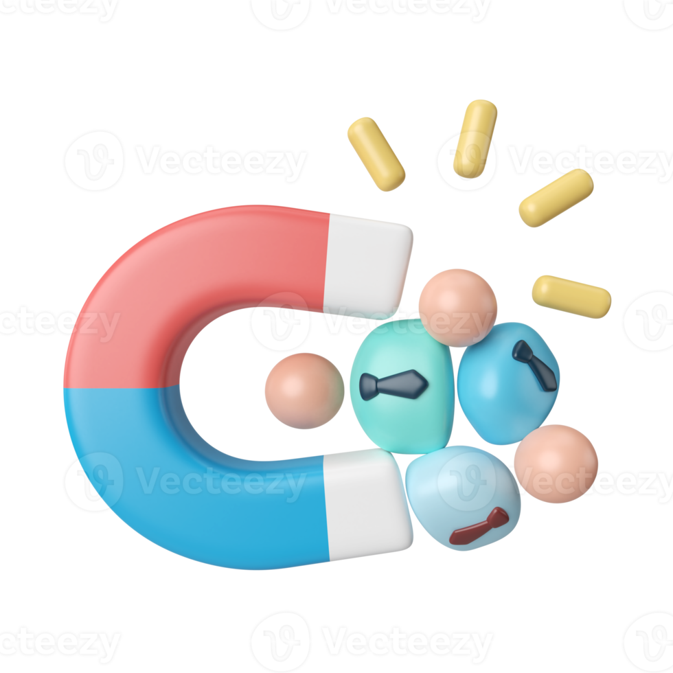 Business Attraction 3D Illustration Icon png