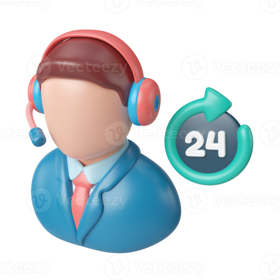 Call Center 3D Illustration Icon png