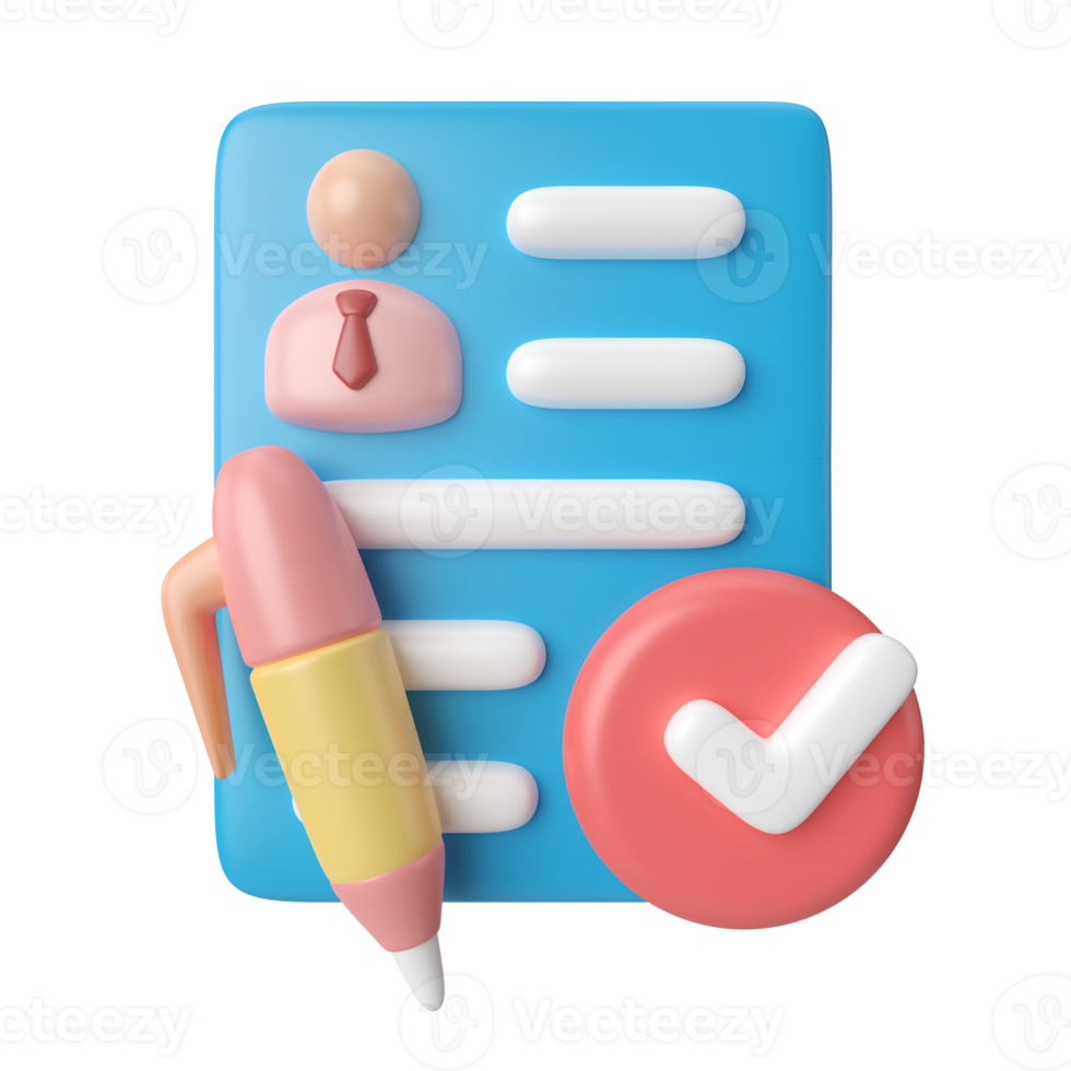 Applicant 3D Illustration Icon png