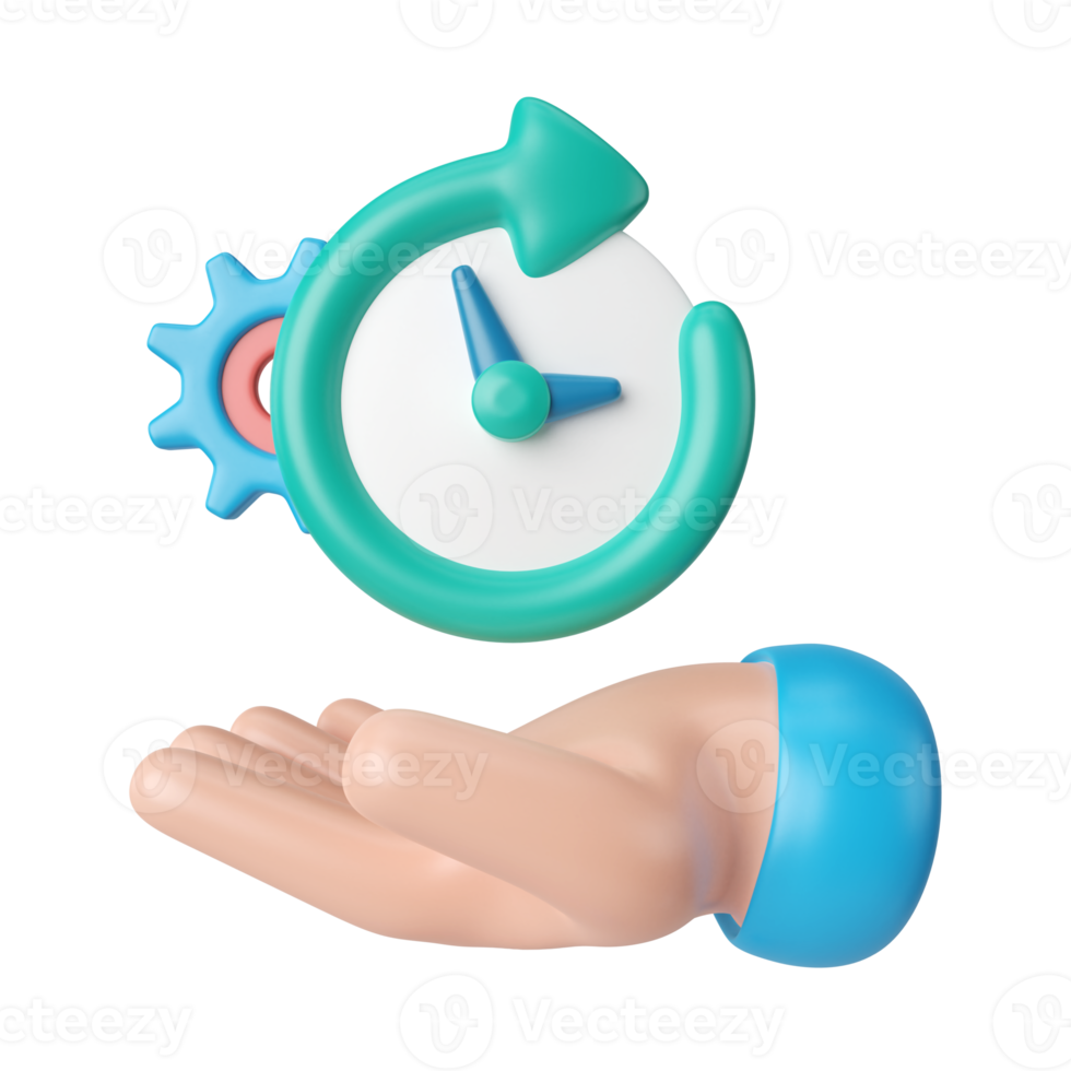 Time Management 3D Illustration Icon png