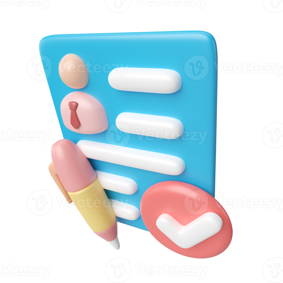 Applicant 3D Illustration Icon png