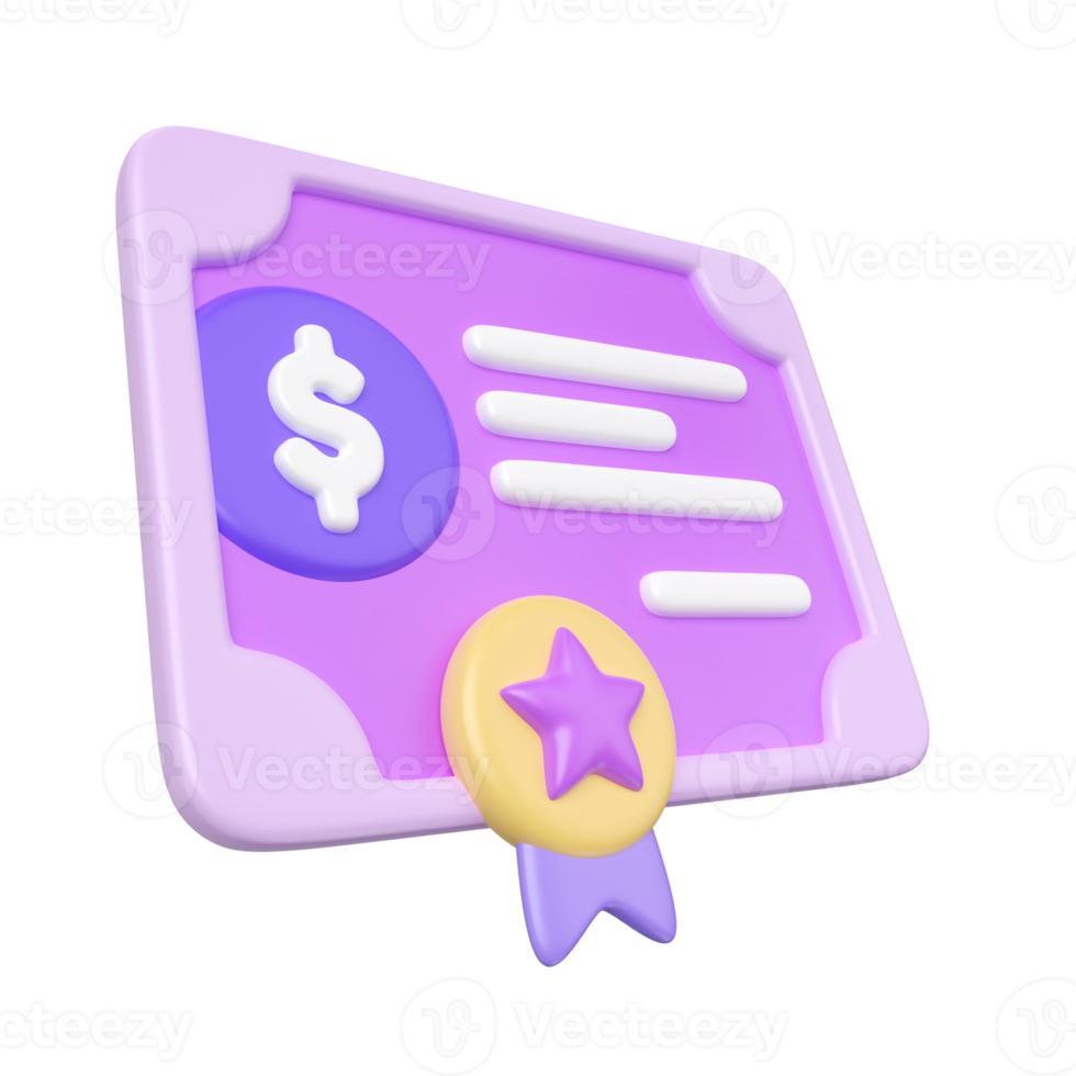 Shares 3D Illustration Icon png