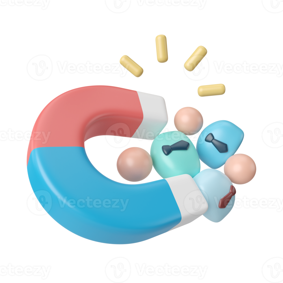 Business Attraction 3D Illustration Icon png