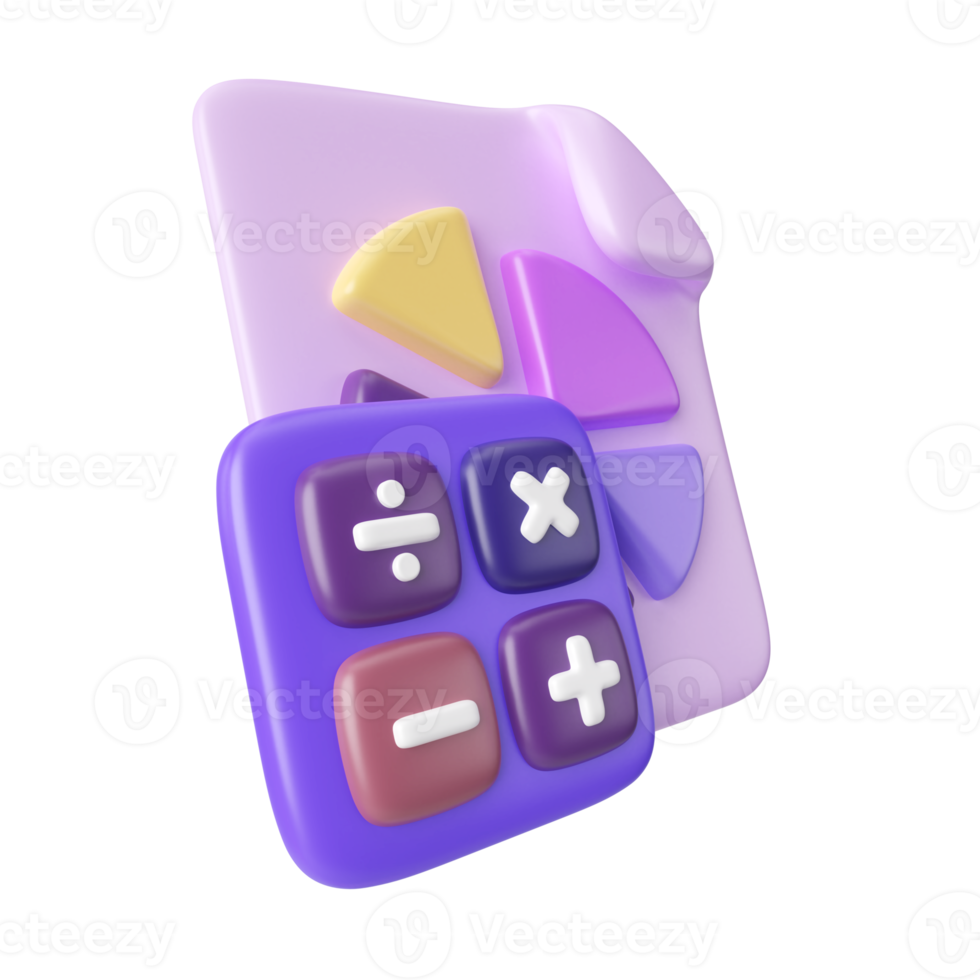 Taxes 3D Illustration Icon png
