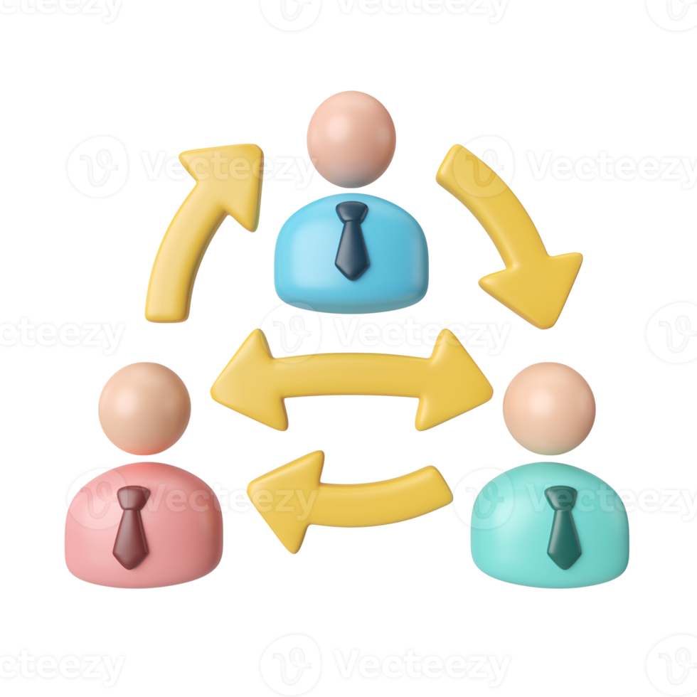 Connection 3D Illustration Icon png