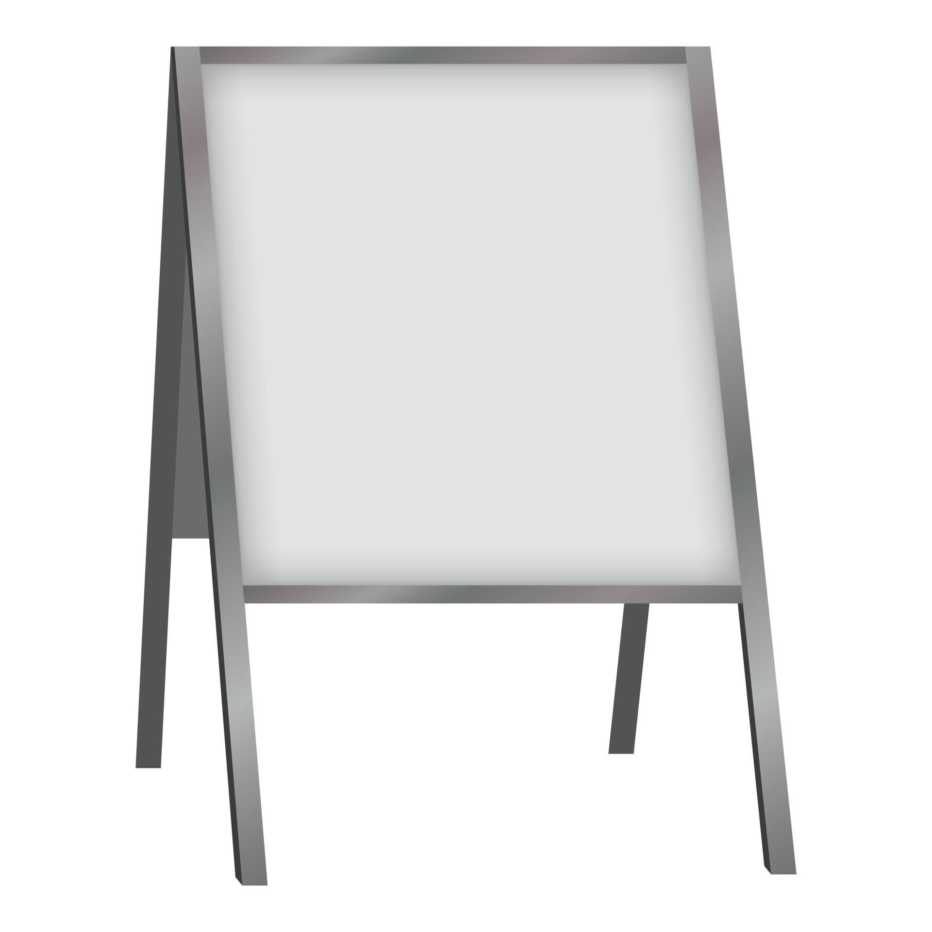 White blank sandwich board mockup, realistic style 15214820 Vector Art at Vecteezy