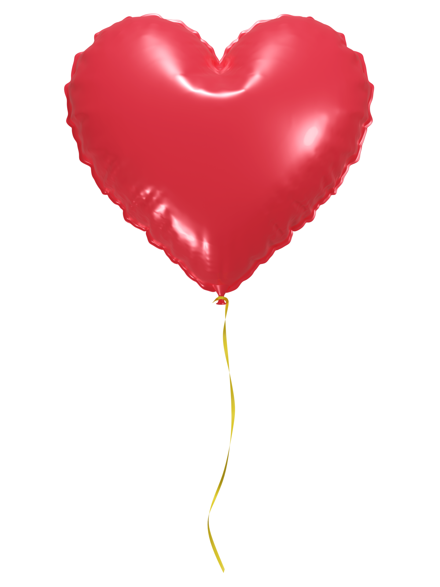 Red Heart Ball Love Shape Balloon Ribbon Graphic by Musbila · Creative  Fabrica