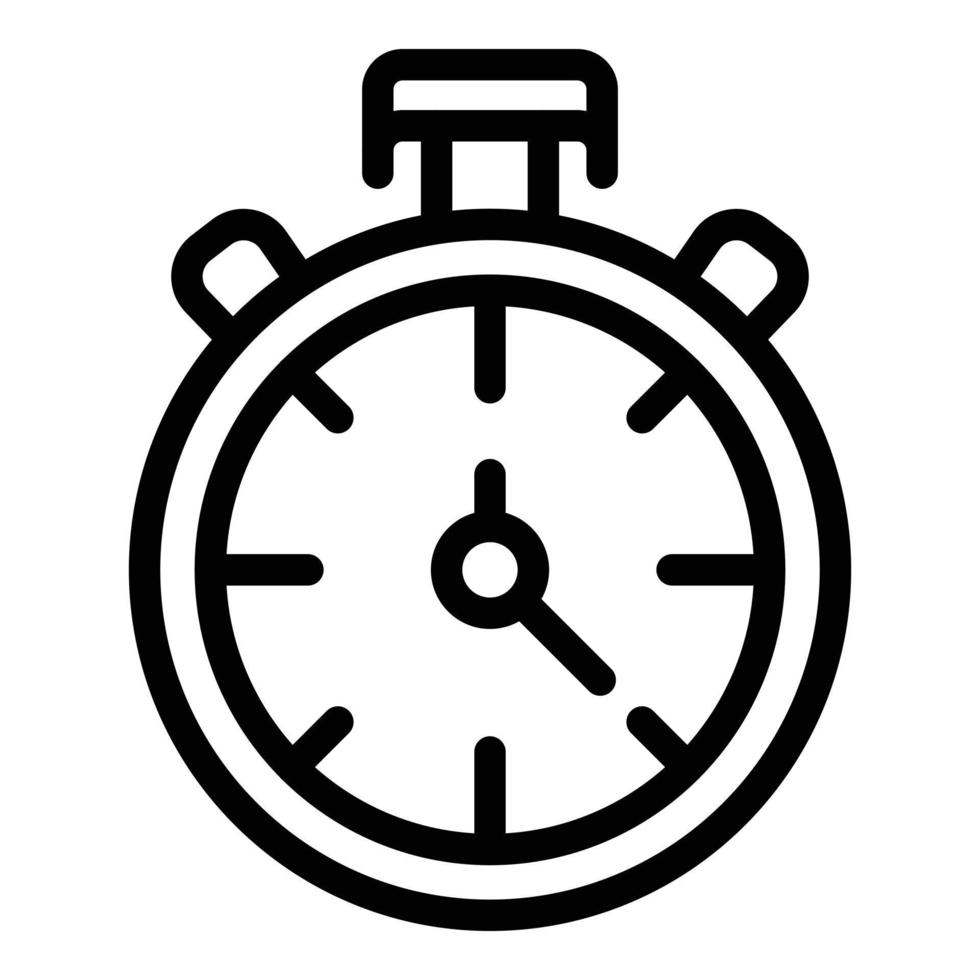 Sport stopwatch icon outline vector. Care info vector