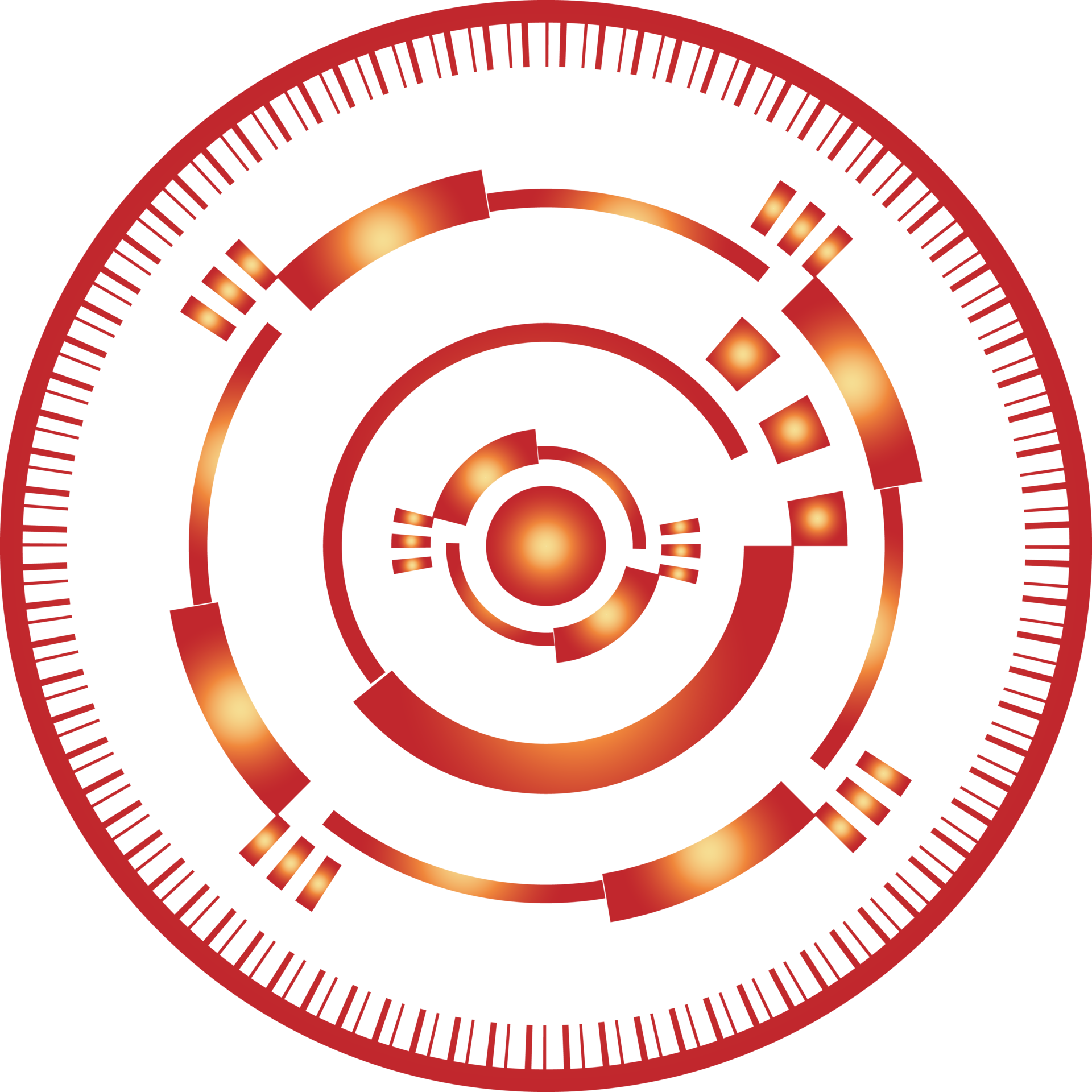 Free Christmas festival tech circle signal interface futuristic