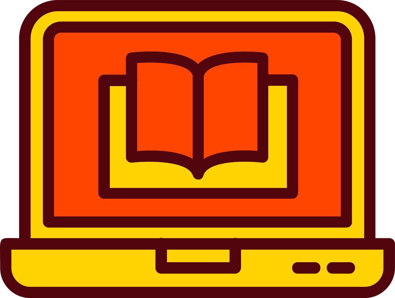 icono de vector de libro digital