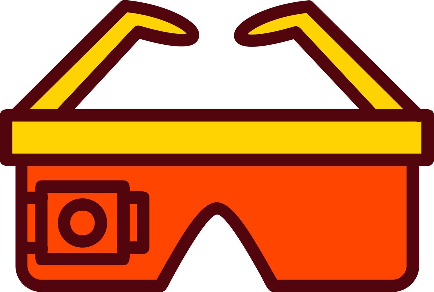 icono de vector de gafas inteligentes